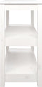 vidaXL - Wandtafel - 110x40x74 - cm - massief - grenenhout - wit
