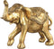 PTMD Sergio Olifant Staand Beeld - 57 x 30 x 45,5 cm - Poly - Goud