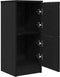 vidaXL - Dressoirs - 2 - stuks - in - Zwart - Eiken, - 30x30x70 - cm, - Gemaakt - van - Geengineerd - Hout
