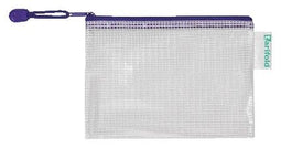 Quantore - Opbergtas zipper met rits 175x125mm pvc bl | 8 stuks