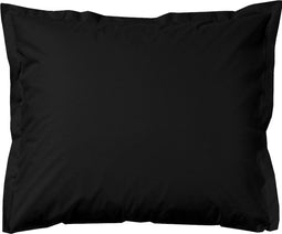 Cinderella Sundays - Kussensloop Satijn - Set van 2 - 60x70 cm - Zwart (2 stuks)