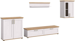 Furnilux Verona - Woonkamercombinatie - Tijdloos en functioneel - Bruin - 40x336x161cm