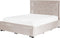 LIEVIN - Bed met opbergruimte - Beige - 160 x 200 cm - Fluweel