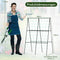 Coast A-frame klimrek - Plantenrek met net - Verstelbare breedte 30-60 cm - Zwart
