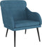 VDXL Fauteuil 63x76x80 cm fluweel blauw
