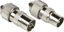 Hama Coax-set, metaal, connector/koppeling, schroefbaar