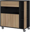 ECO Keukentrolley met wielen L 80 - Eiken en zwart decor