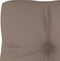 vidaXL - Palletkussen - 60x40x12 - cm - stof - taupe