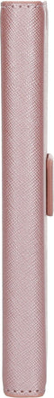 Mobiparts iPhone 13 Pro - Wallet Case - Saffiano motief - Roze