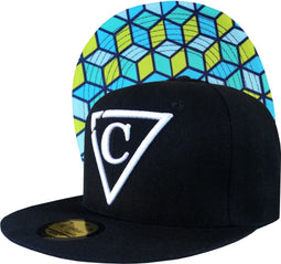 Capiche® Snapback Pet Heren – De Cube / Kubus – Zwart – Verstelbaar met Druksluiting – Sportcap – Baseball Cap – Mannen Cap