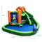 Coast Bouncy Castle - Opblaasbaar springkasteel met glijbaan en waterkanon - 370 x 300 x 190 cm groen