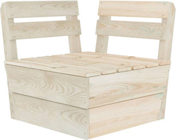 vidaXL - Hoekbank - sectioneel - pallet - geïmpregneerd - vurenhout