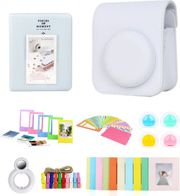 Complete Accessoires Set Geschikt voor Fujifilm Instax Mini 12 - Camera Tas met Filters, Fotoalbum en Meer - Wit