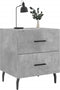 vidaXL - Nachtkastje - 40x35x47,5 - cm - bewerkt - hout - betongrijs