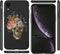 iMoshion Hoesje Geschikt voor iPhone Xr Hoesje Siliconen - iMoshion Design hoesje - Zwart / Flower Skull