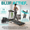 FITAGE Loopband - Wandelband 12km/u - Bluetooth & Tablethouder - 3 Hellingniveaus - Inklapbaar