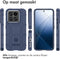 iMoshion Hoesje Geschikt voor Xiaomi 14 Hoesje Siliconen - iMoshion Rugged Shield Backcover - Donkerblauw