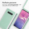 iMoshion Hoesje Geschikt voor Samsung Galaxy S10 Plus Hoesje Met Koord - iMoshion Siliconen hoesje met koord - Mintgroen