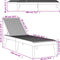 vidaXL - Ligbed - 186x60x29 - cm - polypropeen - cappuccinokleurig