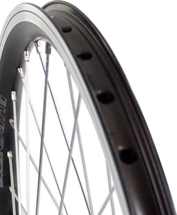 Roland voorwiel 24 x 1.75 vast Alu V-profil zwart zink spk