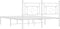 vidaXL - Bedframe - met - hoofdbord - metaal - wit - 160x200 - cm