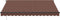 vidaXL - Luifel - handmatig - uittrekbaar - 400x300 - cm - bruin