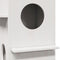 vidaXL - Kattenhuis - 43x43x60 - cm - massief - grenenhout - wit