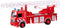 Speelgoed brandweerwagen met ladder 15 cm - Speelgoed auto brandweer