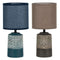 Bureaulamp DKD Home Decor Keramisch Keramiek 50 W (15 x 15 x 32 cm) (2 Stuks)