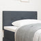 vidaXL - Hoofdbord - met - Knopen - Gequilt - Donkergrijs - 90 - cm - Velvet
