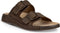 Ecco 2nd Cozmo - Heren slipper - Klittenbandsluiting - Bruin