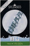 Medium density lightchain - 170 leds - wit - groene kabel - 14 m - 3 m aansluitsnoer - transformator