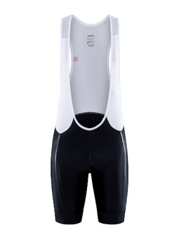 Craft ADV Endurance Bibshort - Fietsbroek kort - Gerecycled polyamide - Zwart met wit - Maat S