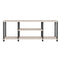 Coast 3 delig TV Stand met Massief Metalen Frame en Open Spaanplaat Planken Grijs