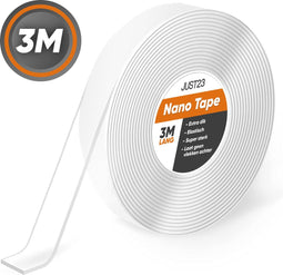 JUST23 Nano Tape - Dubbelzijdig Plakband Extra Sterk - 3 m x 3 cm x 2 mm