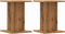 vidaXL - Speakerstandaards - 2 - st - 30x30x40 - cm - hout - artisanaal - eikenkleurig