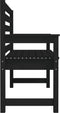 vidaXL - Tuinbank - 109x48x91,5 - cm - massief - grenenhout - zwart
