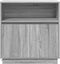 vidaXL - Dressoir - met - LED - Verlichting - Grijs - Sonoma - 71x34,5x75 - cm
