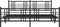 vidaXL - Bedframe - met - voetbord - zonder - matras - metaal - zwart - 180x200 - cm