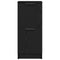 vidaXL - Zwarte - Eiken - Dressoir - - - 30x30x70 - cm, - Gemaakt - van - Engineered - Hout