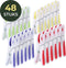 Gandria Wasknijpers - Set van 48 - Kunststof - Antislip Grip - Groen Geel Paars Rood (48 stuks)