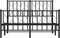 vidaXL - Bedframe - met - hoofd- - en - voeteneinde - metaal - zwart - 120x200 - cm