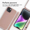 iMoshion Hoesje Geschikt voor iPhone 14 Hoesje Met Koord - iMoshion Siliconen hoesje met koord - roze