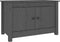 vidaXL - Schoenenkast - 70x38x45,5 - cm - massief - grenenhout - grijs