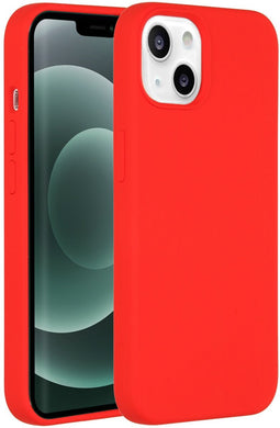 Accezz Liquid Silicone Backcover iPhone 13 Mini - Schokabsorberend - Rood
