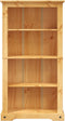 vidaXL - Boekenkast - grenenhout - met - 4 - planken - Corona-stijl - 80x29x150 - cm