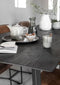 DTP Home Dining table Shape rectangular BLACK,78x200x100 cm, recycled teakwood