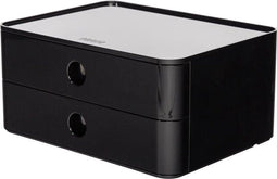 HAN smart-box - ALLISON - 2 lades - stapelbaar - zwart - HA-1120-13