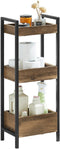 SoBuy FRG226-F - Badkamerrek - 3 Planken - Bruin