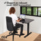 Infinity Goods Zit Sta Bureau - Elektrisch Verstelbaar - 70-120 cm - Zwart